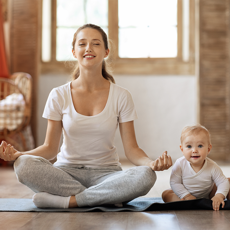 Hatha Yoga für junge Mütter nach der Schwangerschaft